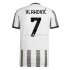 Juventus Voetbalshirt Vlahovic 7 Thuis Tenue 2022-2023 Korte Mouw