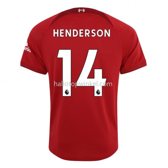 Liverpool Voetbalshirt Henderson 14 Thuis Tenue 2022-2023 Korte Mouw