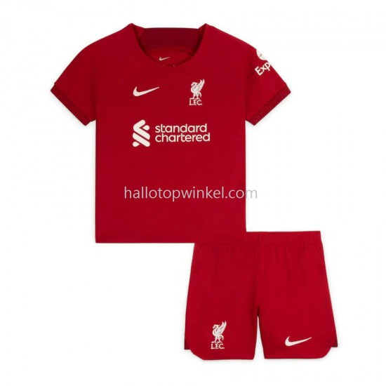 Liverpool Voetbalshirt Kleuters/Kids Thuis Tenue 2022-2023 Korte Mouw