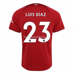 Liverpool Voetbalshirt Diaz 23 Thuis Tenue 2022-2023 Korte Mouw