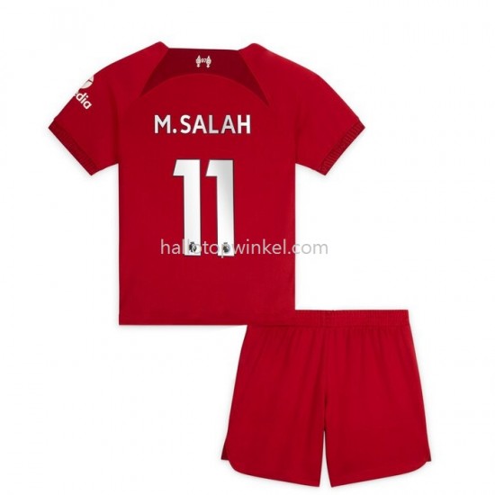Liverpool Voetbalshirt M.Salah 11 Kleuters/Kids Thuis Tenue 2022-2023 Korte Mouw