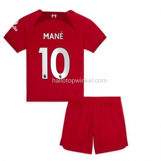 Liverpool Voetbalshirt Mane 10 Kleuters/Kids Thuis Tenue 2022-2023 Korte Mouw