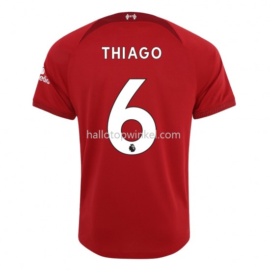 Liverpool Voetbalshirt Thiago 6 Thuis Tenue 2022-2023 Korte Mouw