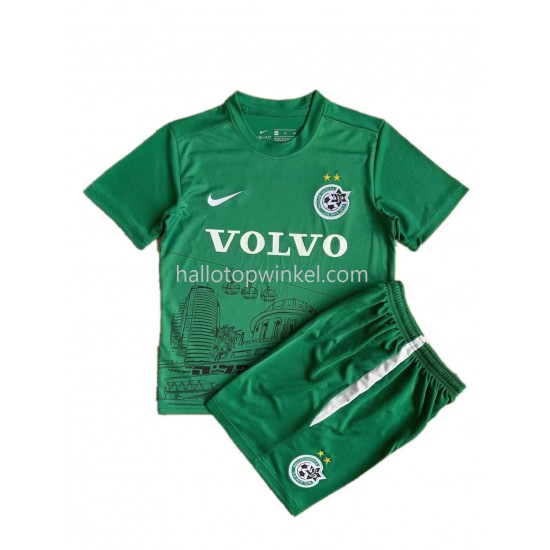 Maccabi Haifa Voetbalshirt Kleuters/Kids Thuis Tenue 2022-2023 Korte Mouw