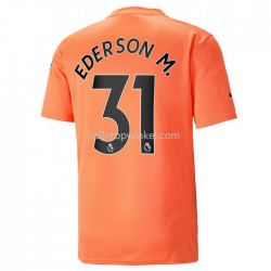 Manchester City Voetbalshirt Ederson M. 31 Doelman Derde Tenue 2022-2023 Korte Mouw