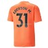 Manchester City Voetbalshirt Ederson M. 31 Doelman Derde Tenue 2022-2023 Korte Mouw