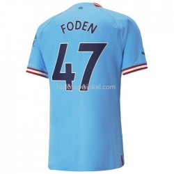 Manchester City Voetbalshirt Foden 47 Thuis Tenue 2022-2023 Korte Mouw