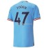 Manchester City Voetbalshirt Foden 47 Thuis Tenue 2022-2023 Korte Mouw