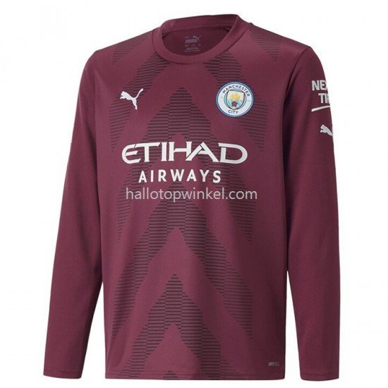 Manchester City Voetbalshirt Doelman Thuis Tenue 2022-2023 Lange Mouw