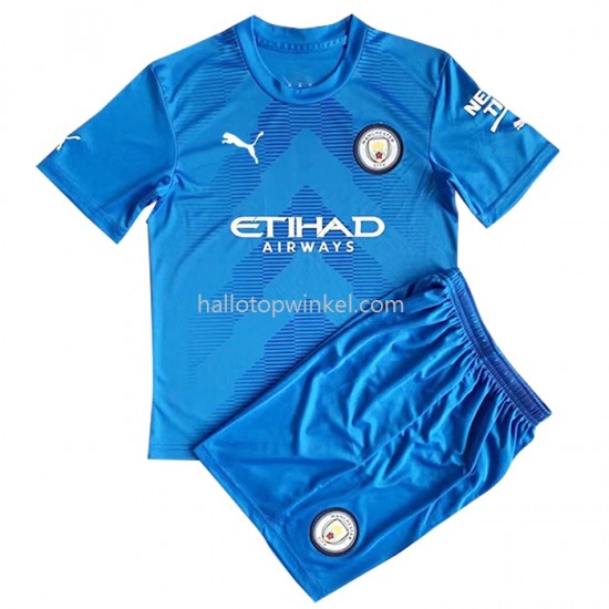 Manchester City Voetbalshirt Kleuters/Kids Uit Tenue 2022-2023 Korte Mouw
