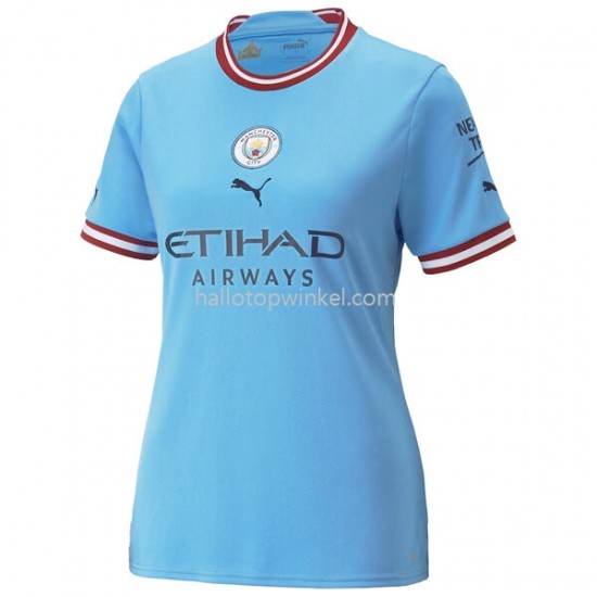 Manchester City Voetbalshirt Dames Thuis Tenue 2022-2023 Korte Mouw