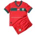 Marokko Voetbalshirt Kleuters/Kids Thuis Tenue WK 2022 Korte Mouw