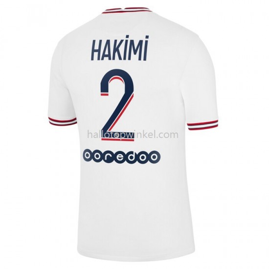 Paris Saint-Germain Voetbalshirt Hakimi 2 Vierde Tenue 2021-2022 Korte Mouw