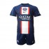 Paris Saint-Germain Voetbalshirt Kleuters/Kids Thuis Tenue 2022-2023 Korte Mouw