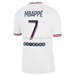Paris Saint-Germain Voetbalshirt Kylian Mbappe 7 Vierde Tenue 2021-2022 Korte Mouw