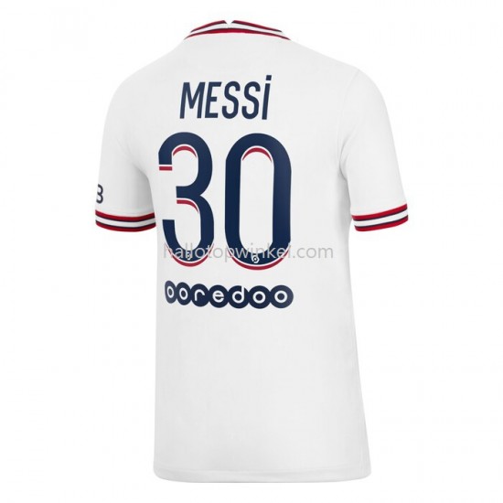 Paris Saint-Germain Voetbalshirt Lionel Messi 30 Vierde Tenue 2021-2022 Korte Mouw