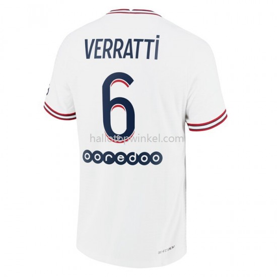 Paris Saint-Germain Voetbalshirt Marco Verratti 6 Vierde Tenue 2021-2022 Korte Mouw