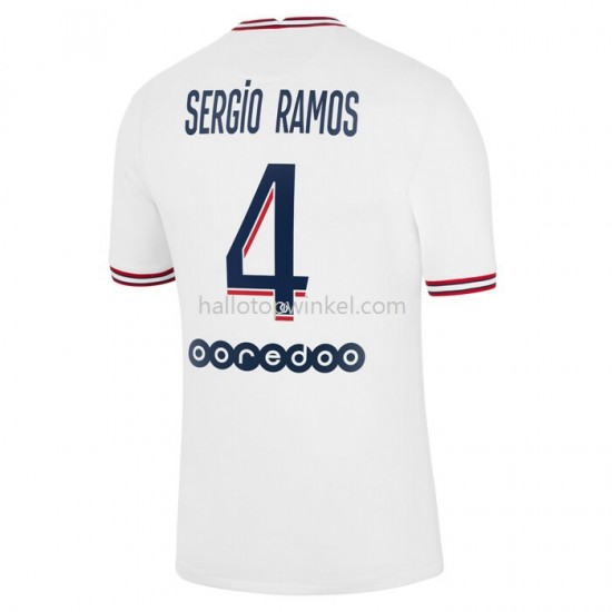 Paris Saint-Germain Voetbalshirt Sergio Ramos 4 Vierde Tenue 2021-2022 Korte Mouw