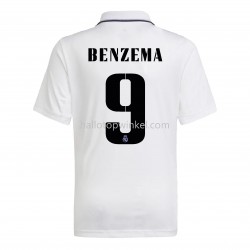 Real Madrid Voetbalshirt Benzema 9 Thuis Tenue 2022-2023 Korte Mouw