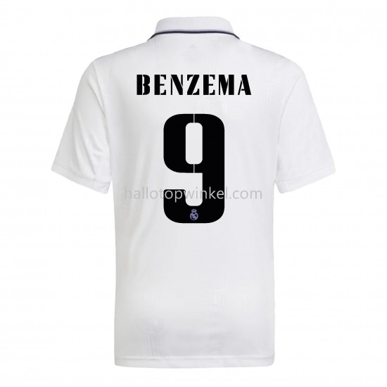 Real Madrid Voetbalshirt Benzema 9 Thuis Tenue 2022-2023 Korte Mouw