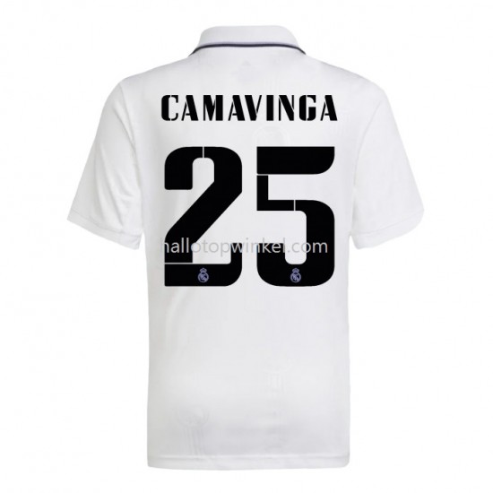 Real Madrid Voetbalshirt Camavinga 25 Thuis Tenue 2022-2023 Korte Mouw