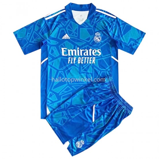 Real Madrid Voetbalshirt Doelman Kleuters/Kids Thuis Tenue 2022-2023 Korte Mouw