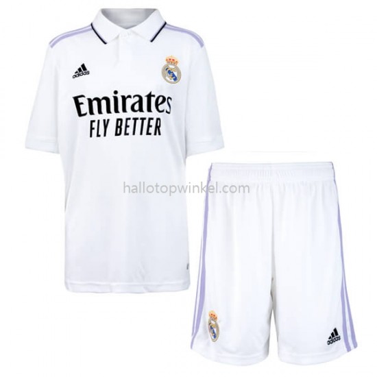 Real Madrid Voetbalshirt Kleuters/Kids Thuis Tenue 2022-2023 Korte Mouw