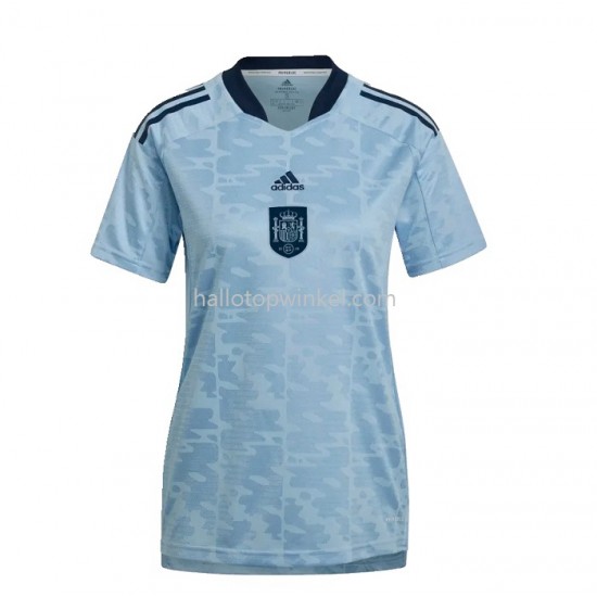 Spanje Voetbalshirt Dames Uit Tenue 2022 Korte Mouw