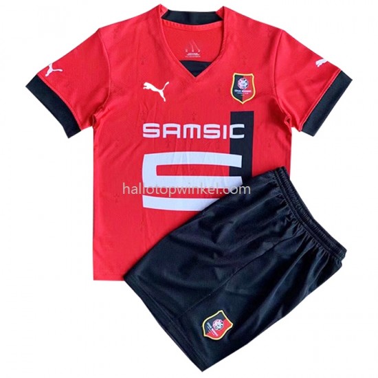 Stade Rennais Voetbalshirt Kleuters/Kids Thuis Tenue 2022-2023 Korte Mouw