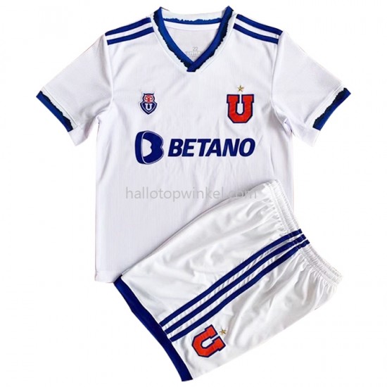 Universidad de Chile Voetbalshirt Kleuters/Kids Uit Tenue 2022 Korte Mouw