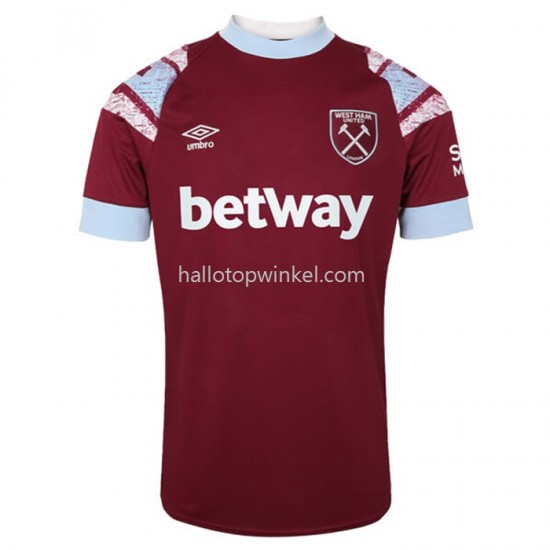 West Ham United Voetbalshirt Thuis Tenue 2022-2023 Korte Mouw