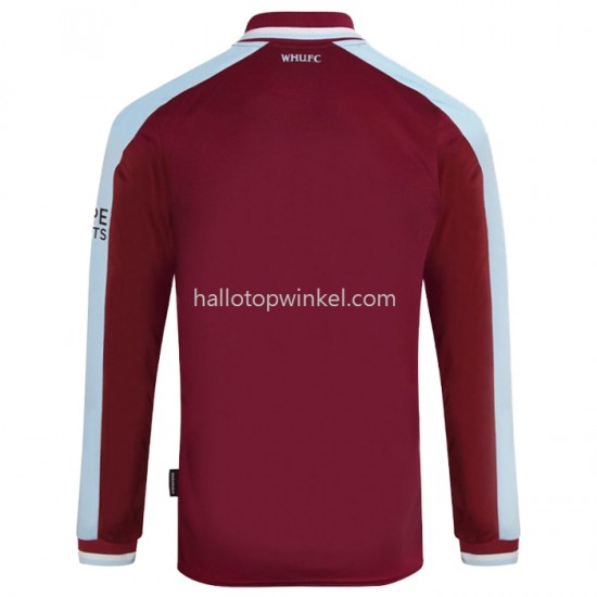 West Ham United Voetbalshirt Thuis Tenue 2021-2022 Lange Mouw