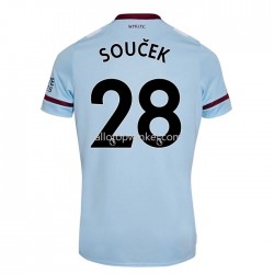 West Ham United Voetbalshirt Tomas Uit Tenue 2021-2022 Korte Mouw