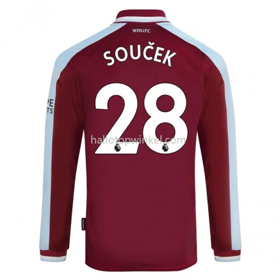 West Ham United Voetbalshirt Tomas Thuis Tenue 2021-2022 Lange Mouw