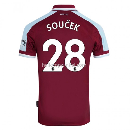 West Ham United Voetbalshirt Tomas Thuis Tenue 2021-2022 Korte Mouw