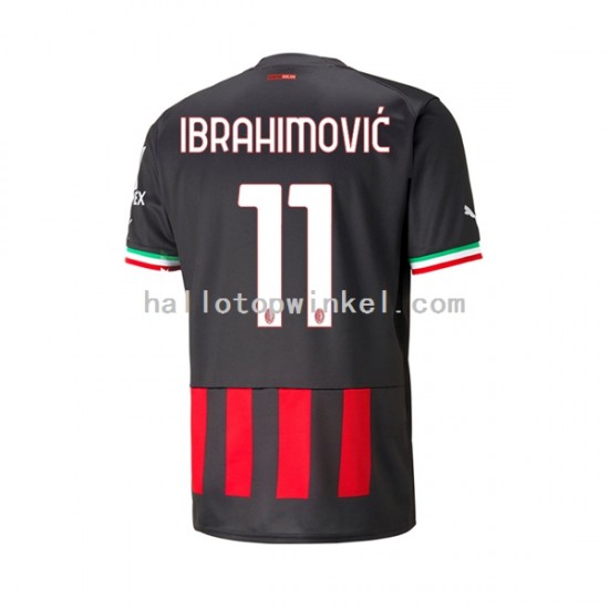 AC Milan Voetbalshirt Ibrahimović 11 Heren Thuis Tenue 2022-2023 Korte Mouw