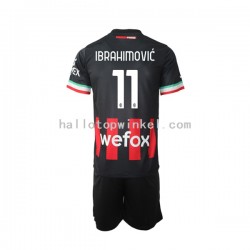 AC Milan Voetbalshirt Ibrahimović 11 Kleuters/Kids Thuis Tenue 2022-2023 Korte Mouw