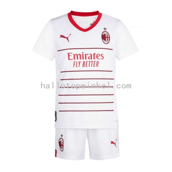 AC Milan Voetbalshirt Kleuters/Kids Uit Tenue 2022-2023 Korte Mouw
