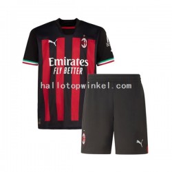 AC Milan Voetbalshirt Kleuters/Kids Thuis Tenue 2022-2023 Korte Mouw