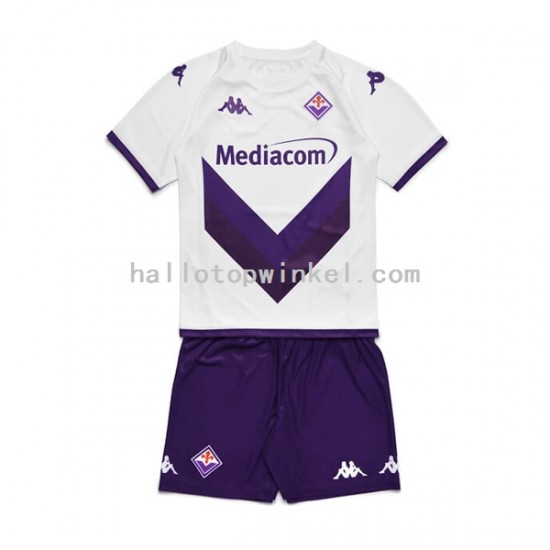 Fiorentina Voetbalshirt Kleuters/Kids Uit Tenue 2022-2023 Korte Mouw
