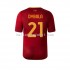 AS Roma Voetbalshirt Dybala 21 Heren Thuis Tenue 2022-2023 Korte Mouw