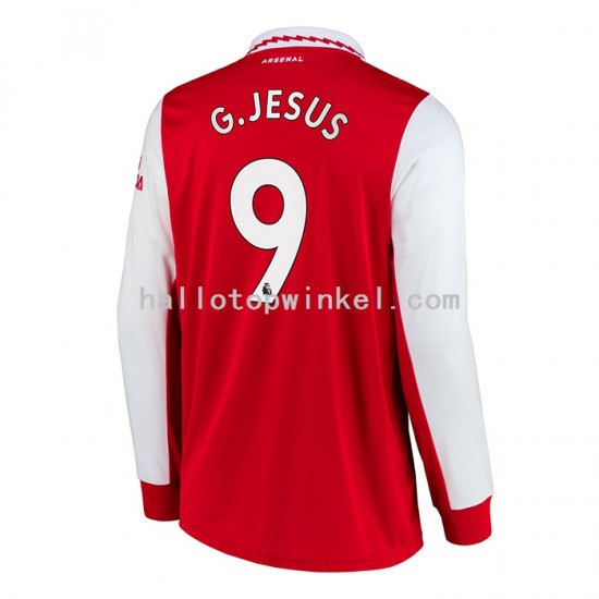 Arsenal Voetbalshirt Gabriel Jesus 9 Heren Thuis Tenue 2022-2023 Lange Mouw