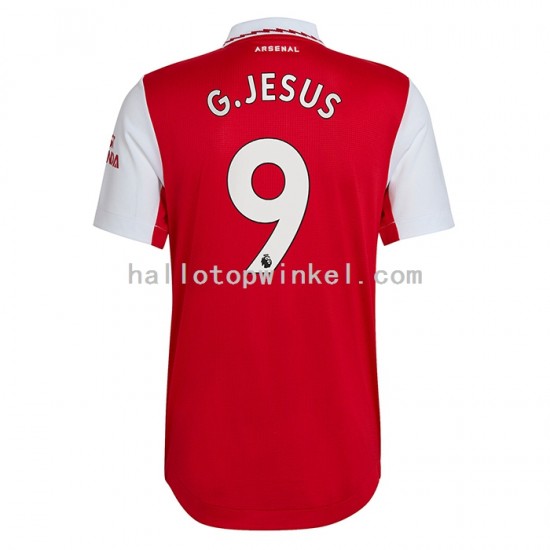 Arsenal Voetbalshirt Gabriel Jesus 9 Heren Thuis Tenue 2022-2023 Korte Mouw