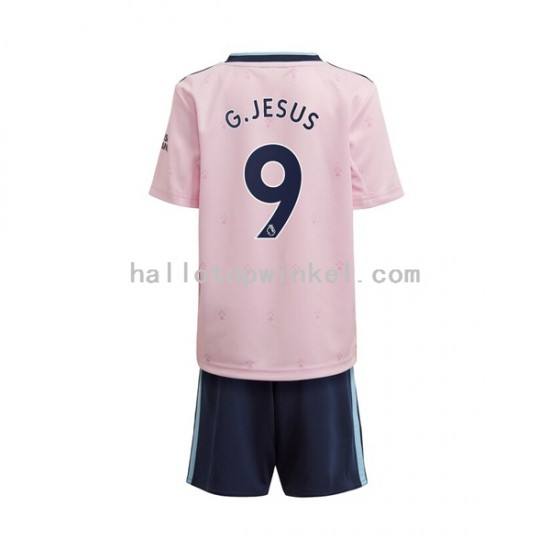 Arsenal Voetbalshirt Gabriel Jesus 9 Kleuters/Kids Derde Tenue 2022-2023 Korte Mouw