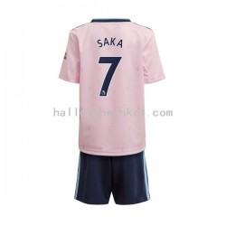Arsenal Voetbalshirt Saka 7 Kleuters/Kids Derde Tenue 2022-2023 Korte Mouw