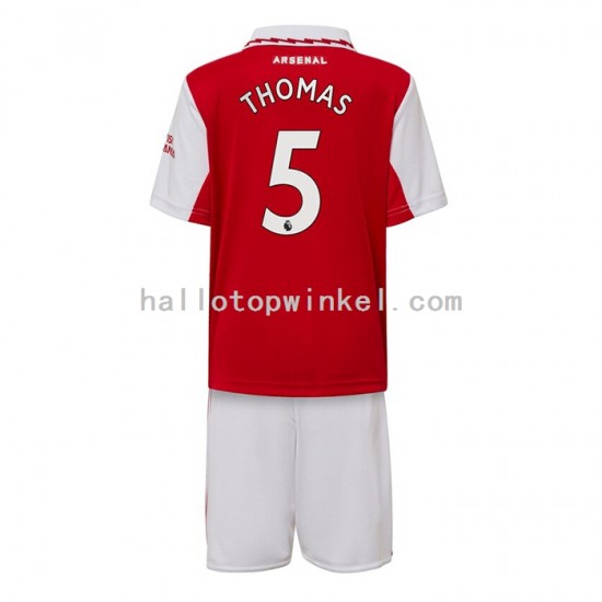 Arsenal Voetbalshirt Thomas Partey 5 Kleuters/Kids Thuis Tenue 2022-2023 Korte Mouw