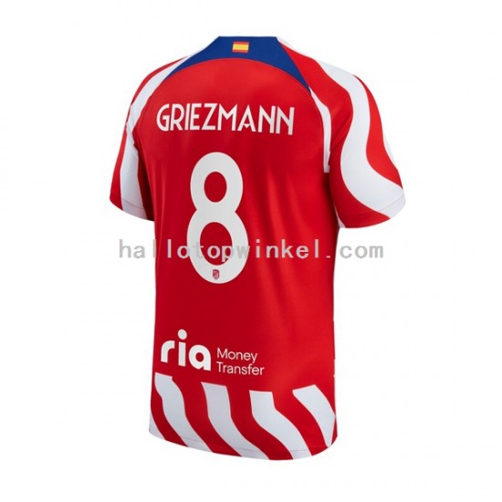 Atlético Madrid Voetbalshirt Antoine Griezmann 8 Heren Thuis Tenue 2022-2023 Korte Mouw