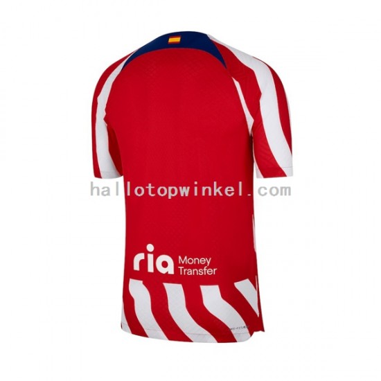 Atlético Madrid Voetbalshirt Heren Thuis Tenue 2022-2023 Korte Mouw