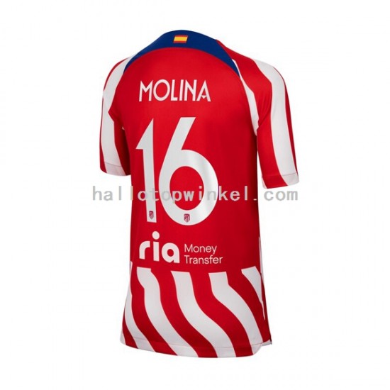 Atlético Madrid Voetbalshirt Nahuel Molina 16 Heren Thuis Tenue 2022-2023 Korte Mouw