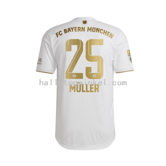 FC Bayern München Voetbalshirt Thomas Muller 25 Heren Uit Tenue 2022-2023 Korte Mouw